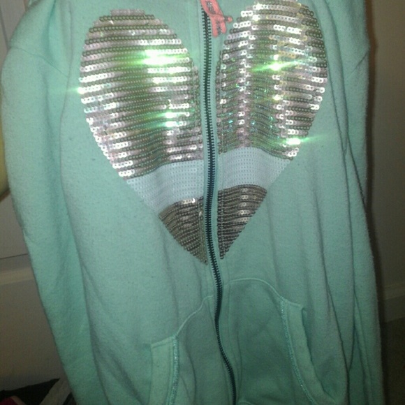 Zip up jacket; kid girls size 10-12 - Picture 2 of 3